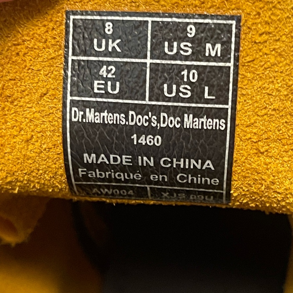 Dr. Martens Yellow Boots - Picture 6 of 6